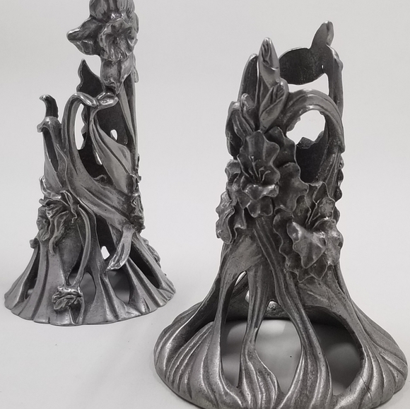 Two pewter candleholders created Canadian craftmakers, Seagull - Picture 4 of 5